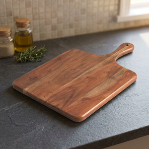 Tabla de Cortar de Madera de Acacia Sostenible, Rectangular, 2.0 cm de Grosor, Apta para Lavavajillas, Fácil de Limpiar, Hecha a Mano - Product Image 1