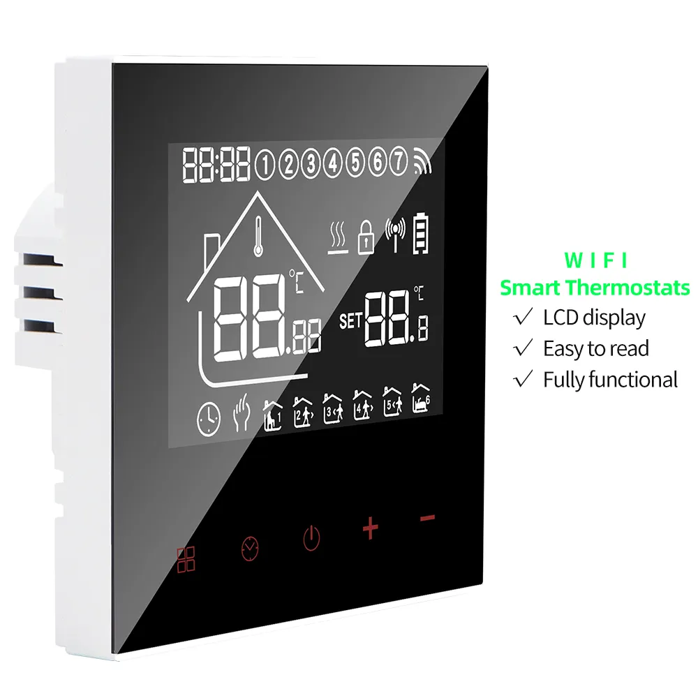 Best Selling Smart WIFI Piso Termostato De Calor Controlador De Temperatura Digital Termostatos De Aquecimento Elétrico Para O Aquecimento Da Casa