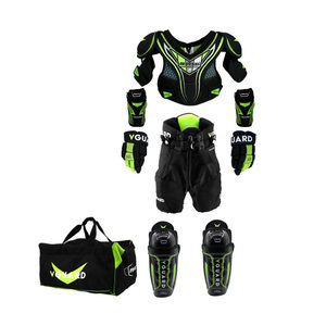 Equipo de Protección para <span class=keywords><strong>Hockey</strong></span> sobre Hielo para Niños, <span class=keywords><strong>Guantes</strong></span> de <span class=keywords><strong>Hockey</strong></span>, Protector de Pecho, Codo y Pierna, Juego Combinado - Product Image 6