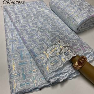 OK6079 כפול באיכות גבוהה סיטונאי אפריקאי תחרה בד נטו נטו בד צרפתית עבור בנות שמלה - Product Image 3