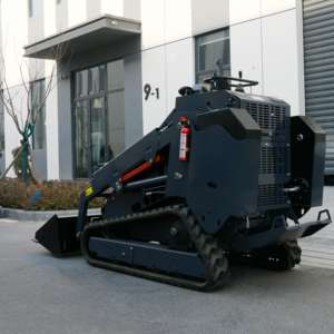 Mesin penggerak empat roda Mini, pengangkut selip teknik pertanian dengan roda Crawler multifungsi sekop kecil - Product Image 3