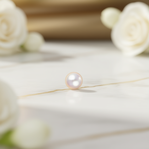 E2420 Orecchini con perle da 9 mm, gioielli classici da donna - Product Image 2