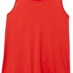 Débardeur de sport sans manches personnalisé avec logo, rouge, pour entraînements d'été, vêtements de sport pour vétérinaires, tenue de course - Product Image 6