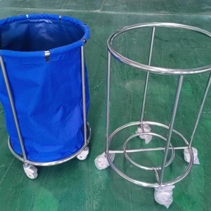 Xin Yuchen Hospital Waste <b>Trolley</b> 800x600x900mm Stainless Steel <b>Laundry</b> Bag Cart Medical Units - Product Image 2
