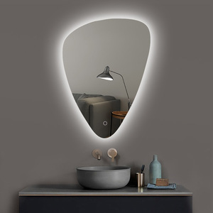 Water Drop Shaped <strong>Frameless</strong> Bathroom <strong>Mirror</strong> with Adjustable Touch Screen Light Smart <strong>Mirror</strong> with Luminous Water Drop Design - Product Image 5