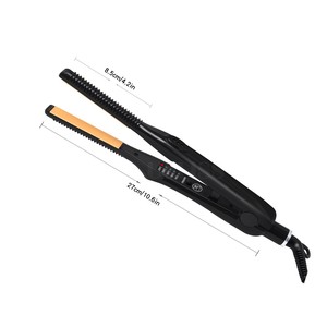 เครื่องหนีบผมตรงปรับได้ PTC ใช้ความร้อนสำหรับผมบางจัดแต่งทรง<span class=keywords><strong>ผม</strong></span><span class=keywords><strong>สั้น</strong></span> - Product Image 5