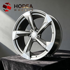 Jantes monobloc forgées agressives bicolores usinées brossées, compatibles 5x112/5x114.3/5x120 pour voitures de performance - Product Image 2