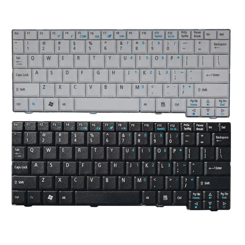 Teclado para Aspire one ZG5 D150 D210 D250 A110 A150 A150L ZA8 ZG8 KAV60 US teclado do portátil