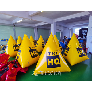 <strong>Custom</strong> Logo <strong>Inflatable</strong> <strong>Buoy</strong> Vinyl Water Pool <strong>Floating</strong> Race Marker Pyramid Air <strong>Buoys</strong> for Swim Triathlon Racing Events - Product Image 2