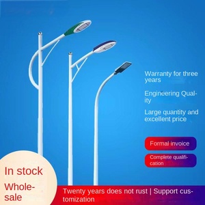 เสาไฟถนน Q235เหล็ก8ม. เสาไฟถนนแปดเหลี่ยมเสาไฟถนนชุบสังกะสีแบบจุ่มร้อนราคาโรงงานอลูมิเนียม3.5ม. 6ม. - Product Image 5