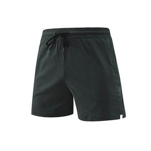 Shorts de Playa para Hombre, de Secado Rápido, Color Sólido, con Bolsillos, Cordón Ajustable, Cintura Media, Casual, 100% Poliéster - Product Image 6