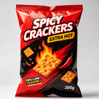 Sacs à collation personnalisés imprimés brillants à fermeture arrière, qualité alimentaire, thermoscellés, en plastique, pour emballage de snacks – Prix usine