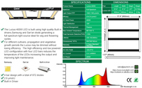 Lampe de culture LED à spectre complet 301h/301b 400W, dimmable, pour serre, culture hydroponique intérieure, horticulture