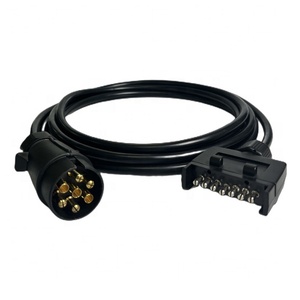 Autokins TC232 piezas de remolque 12V / 7 Pin Euro a Aus conjunto de arnés de remolque con chaqueta de PVC - Product Image 1