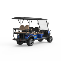 Voiturette de golf électrique à faible vitesse à 6 places, fonctionnant sur batterie 48V, certifiée CE, avec de belles performances