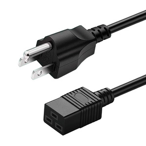 EU UK AU <b>US</b> Standard to C19 3 Core Power Cord <b>Plug</b> Black Pure Copper Cable 0.75mm 2.08mm 2.5mm 1m 1.5m 2m - Product Image 3