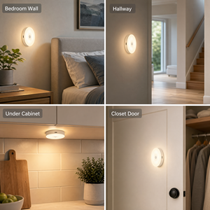 Modern <b>Motion</b> <b>Sensor</b> Night <b>Light</b>, Rechargeable <b>LED</b> Wall Lamp, Wireless Magnetic PIR Induction <b>Light</b> for Hallway, Bedroom, Closet - Product Image 6