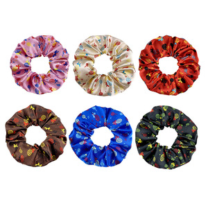 BELLEWORLD-diademas elásticas con estampado <span class=keywords><strong>de</strong></span> <span class=keywords><strong>unicornio</strong></span> para niña, gomas para el pelo con estampado <span class=keywords><strong>de</strong></span> flores y corazones, scrunchie <span class=keywords><strong>de</strong></span> satén - Product Image 5