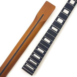 22 Perdeli 9.5 İnç Saten Kaplamalı Kavrulmuş Akçaağaç TL Elektro Gitar Sapı, İnci Beyazı Blok Kakma ve Beyaz Kenar Çerçevesi ile Gitar Parçaları için - Product Image 5