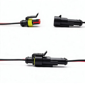 Conector Automotriz Hembra de 2 Pines 282080-1, Adaptador Eléctrico Impermeable, Material PA66, Resistente a la Temperatura -25~+105, Terminales de Enchufe - Product Image 6