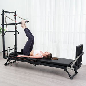 Máquina de <span class=keywords><strong>Pilates</strong></span> Reformer Profesional de Hierro, Semi-Elevada, Grado Comercial para Estudio, <span class=keywords><strong>Cama</strong></span> de <span class=keywords><strong>Pilates</strong></span>, <span class=keywords><strong>Precio</strong></span> de Fábrica al por Mayor para EE. UU. - Product Image 4