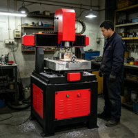 Machine de gravure et de fraisage CNC 4040 pour la sculpture sur jade et marbre avec dispositif rotatif