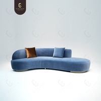 Italienischer Stil Modernes Luxus-Echtleder Modulares Wohnzimmer Freizeit-Sofa-Set mit Anpassbarer Farbe für Villen-Möbel