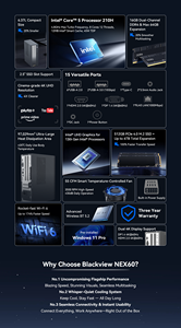Blackview <b>Mini</b> <b>PC</b> 16+512GB Intel Raptor lake Core 5 210H <b>Windows</b> 11 Pro 13th Gen WIFI 6 <b>MINI</b> Computer Blackview NEX60 - Product Image 6