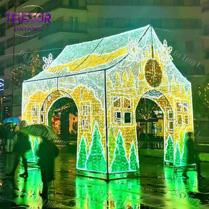 Lumière décorative en forme d'arche de maison de bonbons 3D pour extérieur IP65, pour la décoration de Noël dans les parcs à thème - Product Image 5