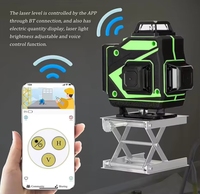 Outils de mesure rotatifs 360° à laser vert 3D auto-nivelant 16 lignes pour la construction