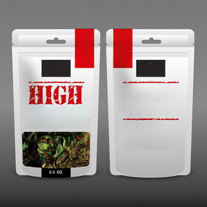 Đứng lên 5g túi dây kéo tùy chỉnh in với cửa sổ rõ ràng cho túi thuốc lá - Product Image 3