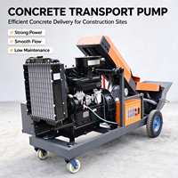 Pompe à béton de haute qualité, électrique, diesel, pour remorque, pour le transport de ciment, pompe à coulis haute pression