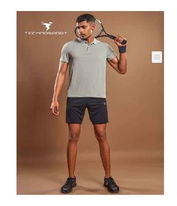 เสื้อยืดผู้ชายคุณภาพสูง ป้องกันรอยยับ ทรงคลาสสิก แขนสั้น ผ้าฝ้าย สีพื้น สำหรับงานทางการ ขายส่ง - Product Image 4