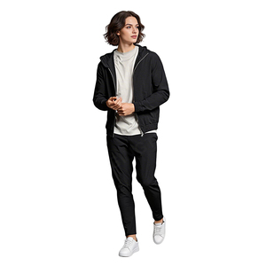 Ensemble de survêtement à capuche pour femmes, style streetwear, respirant, avec logo personnalisé, pour les entraînements décontractés - Product Image 2