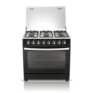 Cuisinière à gaz encastrable 6 brûleurs <span class=keywords><strong>de</strong></span> 30 pouces en acier inoxydable avec <span class=keywords><strong>four</strong></span> électrique 118L, compatible GPL/GN, appareil <span class=keywords><strong>de</strong></span> cuisine - Product Image 4