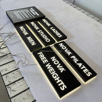 Décoration publicitaire personnalisée, bandes LED 3D, boîte lumineuse rétroéclairée, panneau mural IP54 étanche, pour bureaux, entreprises, centres commerciaux, hôpitaux