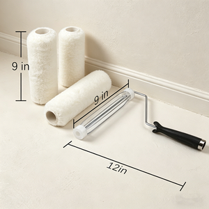 Rullo per Pittura in Pelle di Pecora di Alta Qualità, 9 Pollici, Senza Peli, Lana Senza Cuciture per Pittura di Pareti e Soffitti - Product Image 1