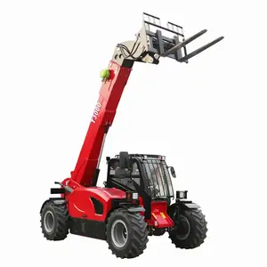 Nuevo 7 M 14m Niños 3.5ton 4ton Carretilla elevadora telescópica todo terrian cargador telescópico Telehandlder con EPA