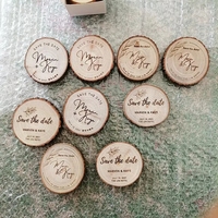 Kit de tranches de bois naturelles écologiques, cercles de taille personnalisée, disques de bois non finis, pour peinture DIY, artisanat, décorations de Noël, mariages