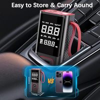 Wireless 6000mAh 150PSI Portable Car Compressor Pump Dual Screen Display Tire Inflator ABS Material Cordless for Car
