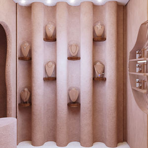 Muebles de exhibición para tiendas de joyería de moda, mostrador de exhibición de joyería de pared, diseño personalizado para tiendas de joyería comerciales, decoración y renovación. - Product Image 5