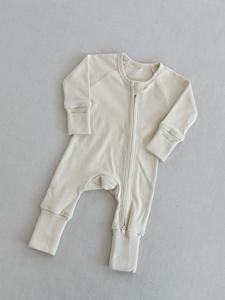 Conjunto de Mono de Manga Larga de Algodón y Fibra de Bambú de Estilo Nórdico <span class=keywords><strong>para</strong></span> Bebés Unisex, Clase A, <span class=keywords><strong>para</strong></span> Otoño y Uso al Aire Libre - Product Image 6