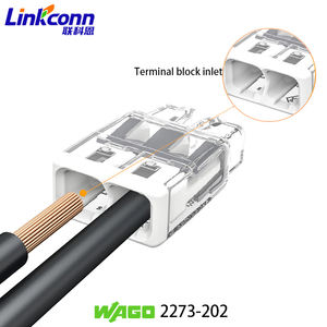 Connecteur à fils compact WAGOS 2273-202, connecteur à fils compact WAGOS 2273 203, bornier à 2 conducteurs de 2,5 mm, connecteurs à fils compacts 2273 - Product Image 6