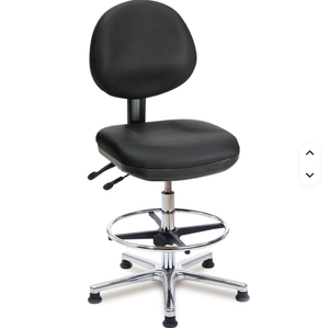 Industrielle Schul- und Laboreinrichtung <span class=keywords><strong>ESD</strong></span> Runder Sitz Werkstatt-Laborstühle mit Rückenlehne und Fußstütze zum Verkauf - Product Image 6