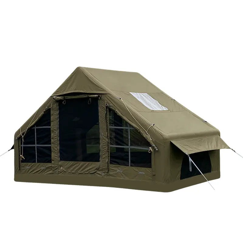 Glamping Water proof Cotton Canvas Outdoor Air House Aufblasbares Camping Event Zelt