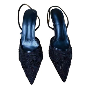 Nouvelles sandales à talons hauts pour femmes, à bout pointu en maille, style <span class=keywords><strong>petite</strong></span> fleur parfumée, polyvalentes, à enfiler - Product Image 2