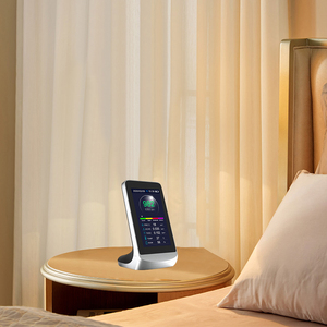 Moniteur de qualité de l'air intérieur Wifi Tuya, détecteur de CO2 de bureau avec analyseur de gaz et détection PM2.5, capteur infrarouge de type NDIR - Product Image 2