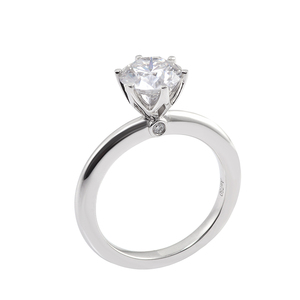 Nhẫn Nữ Cổ Điển Provenc Dành Cho Tiệc 10K 14K 18K Vàng Vintage Hot Hollow Vòng Micro <span class=keywords><strong>Inlay</strong></span> Túi Trang Sức Trắng OEM - Product Image 6