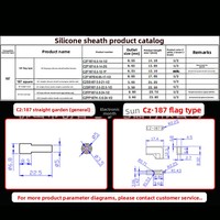 Fundas de Silicona Blancas para Terminales 187 y 48, Fundas Aislantes con Clip de Resorte para Terminales