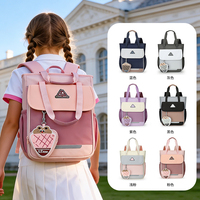 Sac à dos scolaire imperméable, grande capacité, durable, multicolore, léger, ergonomique, élégant, géométrique, en polyester, pour étudiants, garçons et filles